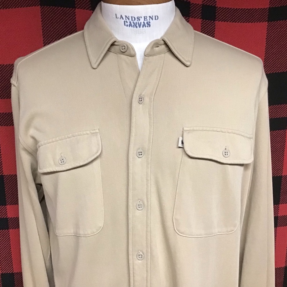 EUC POLO safari shirt sz L